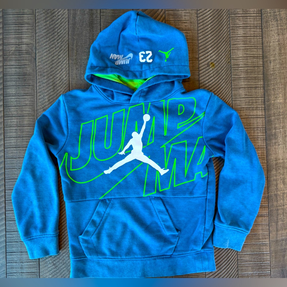 Air Jordan Jumpman Nike Kids Pull Over Hoodie Youth Size Large (6-7yrs old)